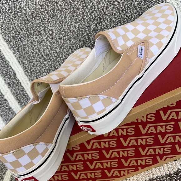 Vans Classic Slip-On Checkerboard Frappe/True White WMNS - Picture 13 of 16
